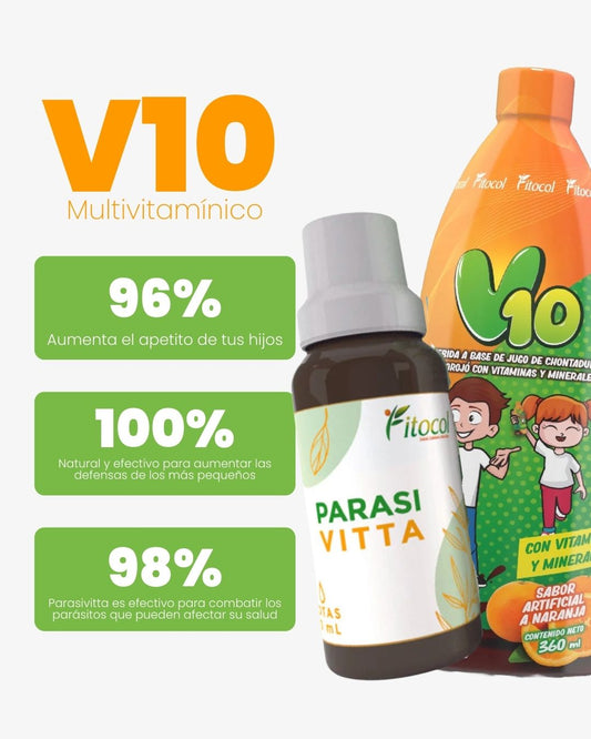 KIT NIÑOS - V10 + PARASIVITTA
